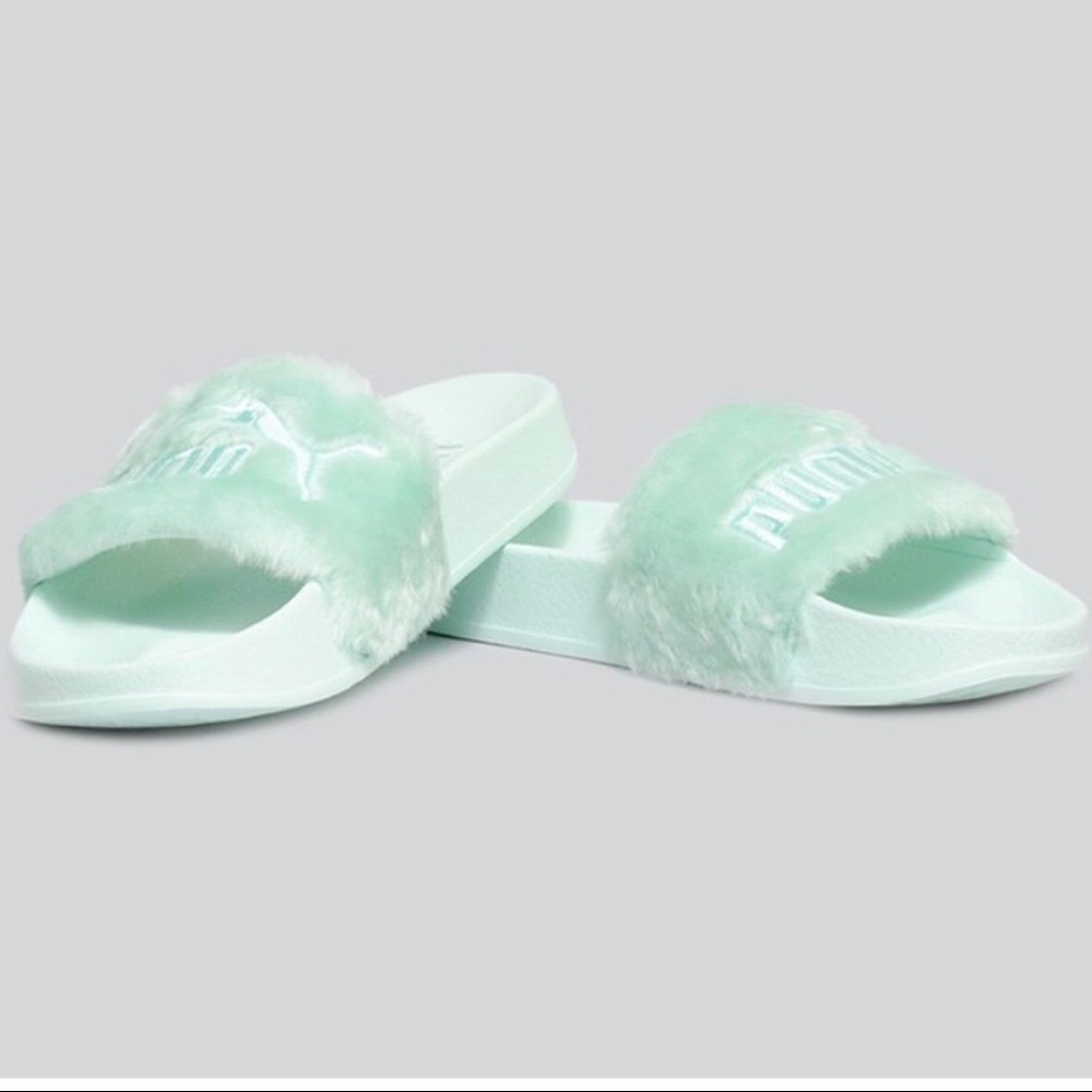 PUMA RIHANNA FENTY FUR SLIDES (color:BAY)